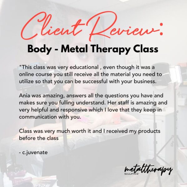 Body - Metal Therapy (Online SculptICE Class) - Client Review