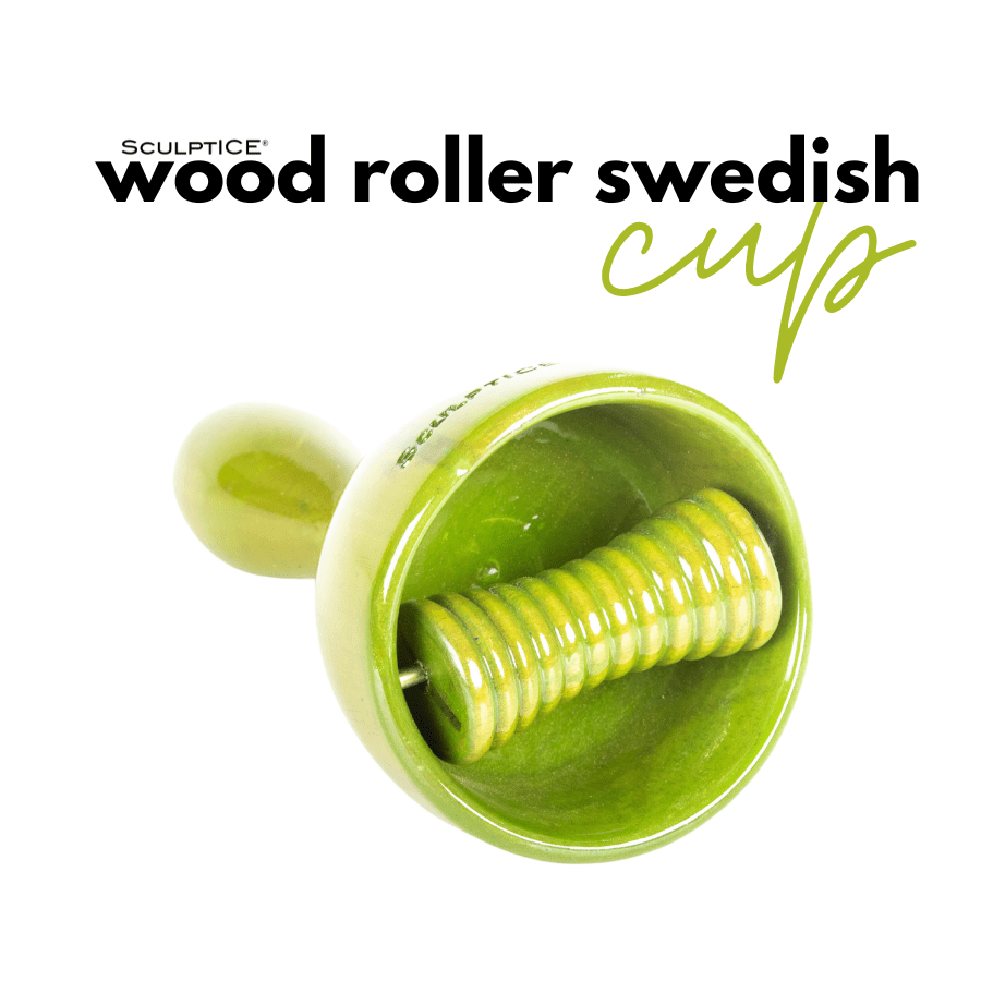 SculptICE Wood Swedish Roller Cup